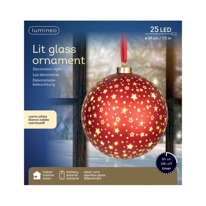 SFERA 25 LED STELLINE D.19 LUCE CALDA